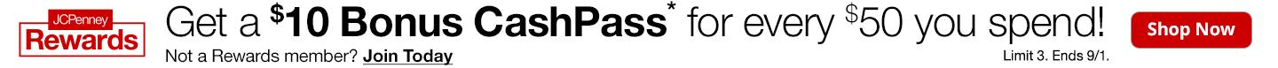 JCPenney Rewards | Get a $10 Bonus CashPass*