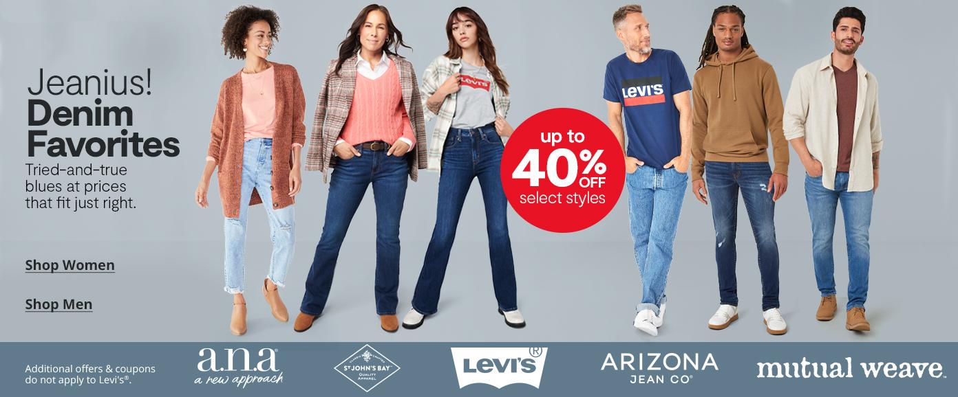 Jeanius! Denim Favorites Up to 40% Off select styles