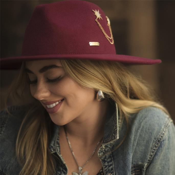 JS Celestial Pin Womens Fedora