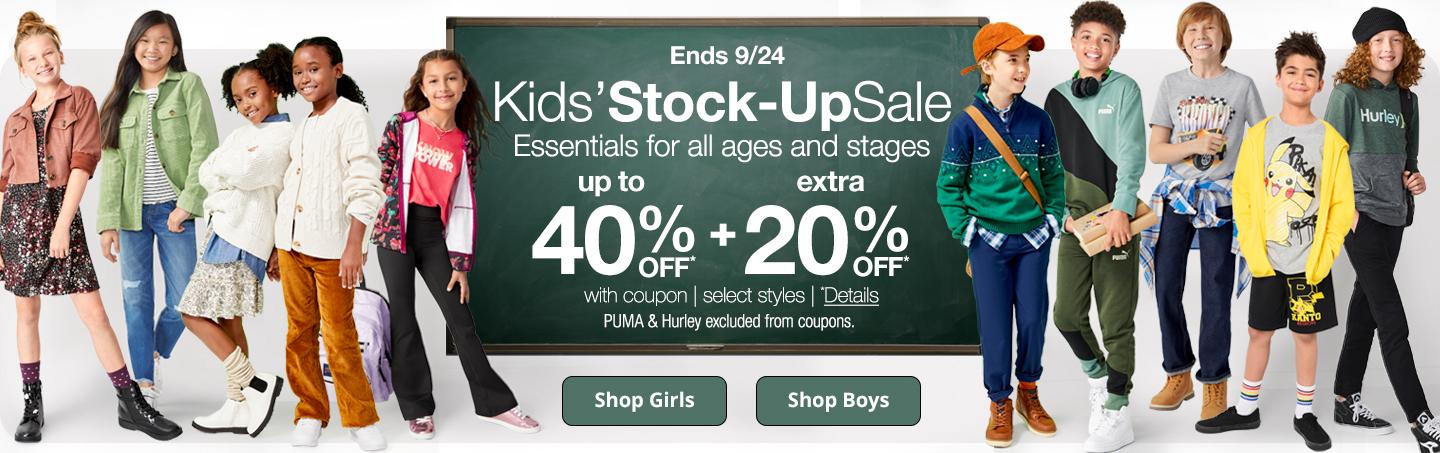 Kids' Stock-Up Sale