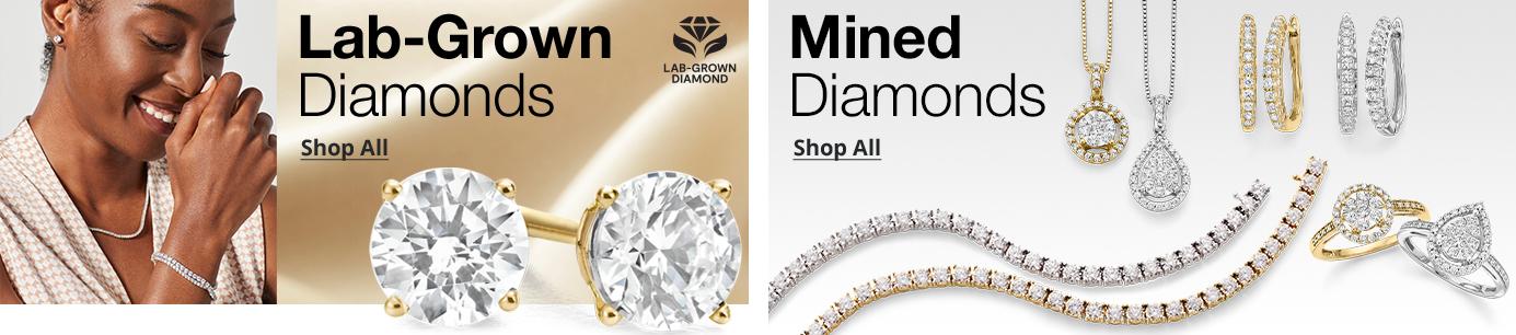 Lab-Grown Diamonds. Mined Diamonds shop all