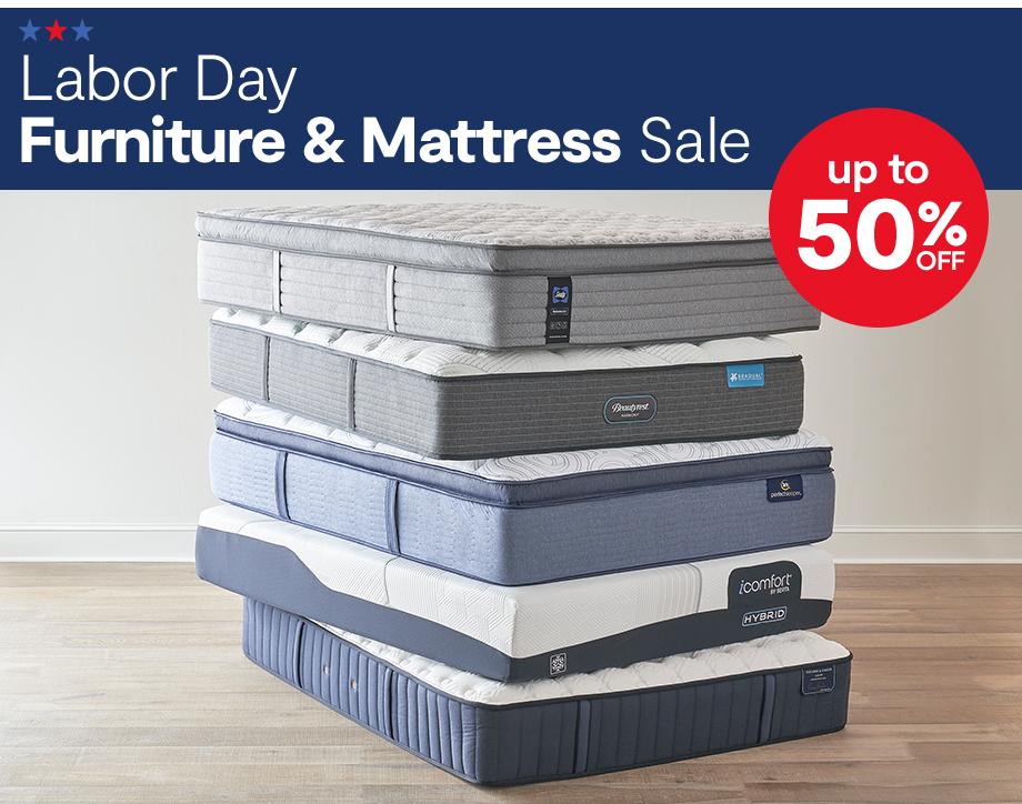 Labor Day Furniture & Mattress Sale up to 50% off