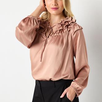 Laurel Grey Peasant Top copy