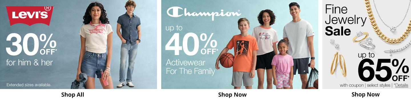 Levi's, Champion, Fine Jewelry