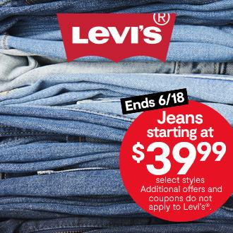 Levi's Jeans starting at $39.99