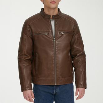 Levi's Mens Faux Leather Midweight Jacket