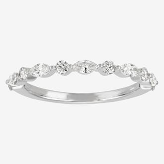 LG Diamond Marquise Wedding Band