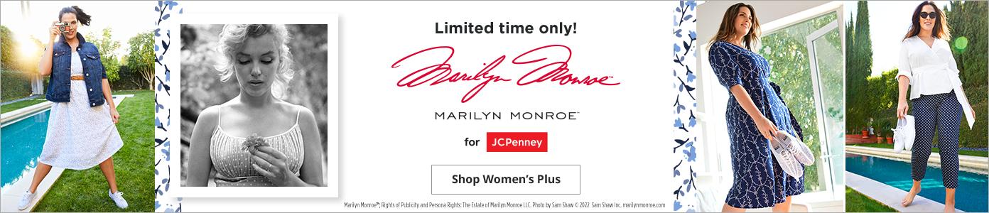 Limited Time Only Marilyn Monroe by JCPenney shop women plus