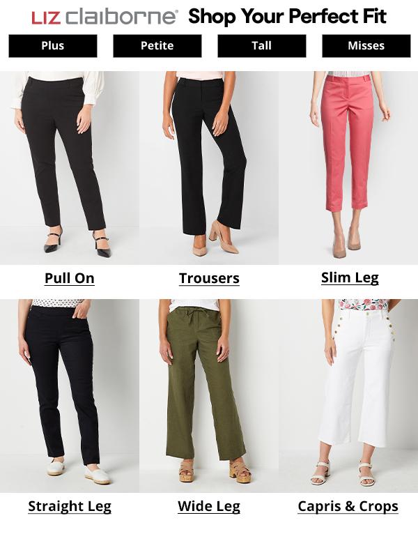 Buy the Womens Elastic Waist Pull-On Skinny Leg Dress Pants Size