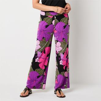 Liz Claiborne Wide Leg Pull-On Pants