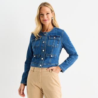 Liz Claiborne Womens Denim Jacket