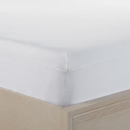 Columbia Waterproof Down-Alternative Mattress Pad, White, Full