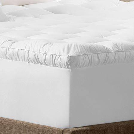 Columbia Waterproof Down-Alternative Mattress Pad, White, Full