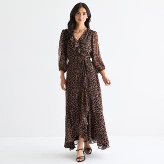 Melonie T Animal Maxi Dress