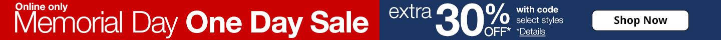 Memorial Day One Day Sale