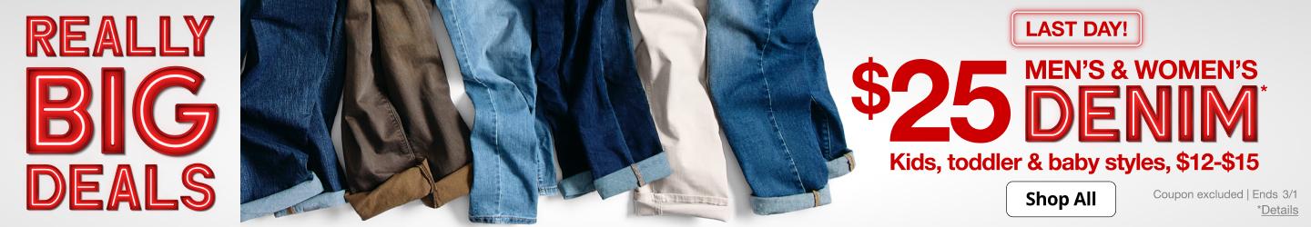 Mens and Womens Denim