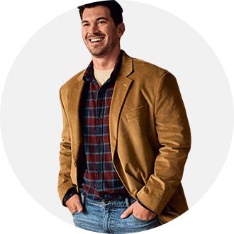 Big and tall men's on sale apparel