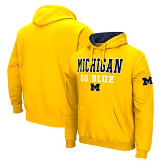 Men's Colosseum Maize Michigan Hoodie