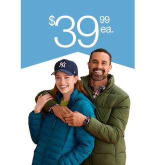 Men's or Women's St. John's Bay Puffer Coats