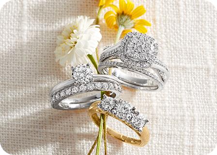 Modern Bride engagement rings