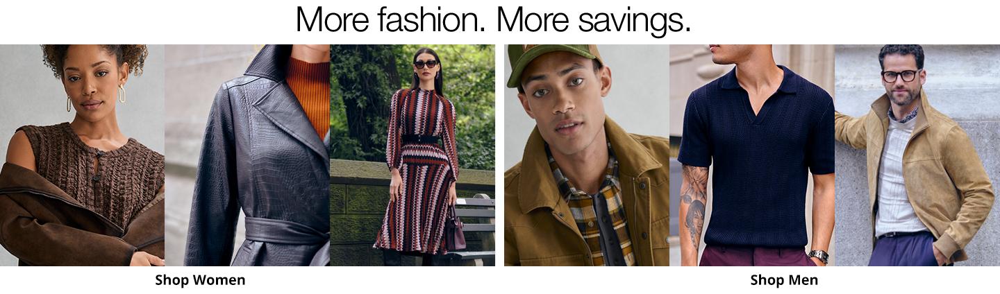 More fashion. More savings.