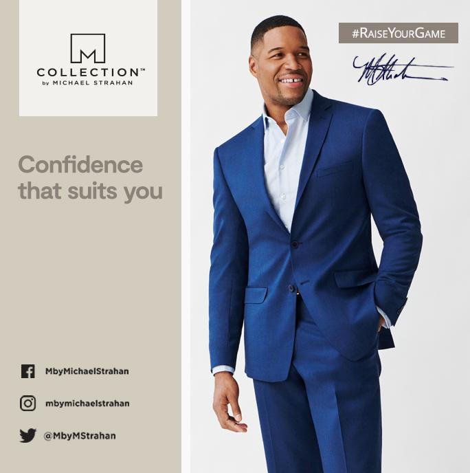 Collection by Michael Strahan Dress Shirts Suits Ties Mens