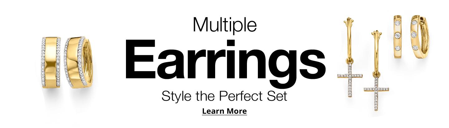 multiple earrings