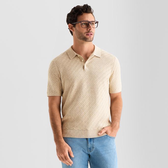 mutual weave Interwoven Mens Polo Sweater