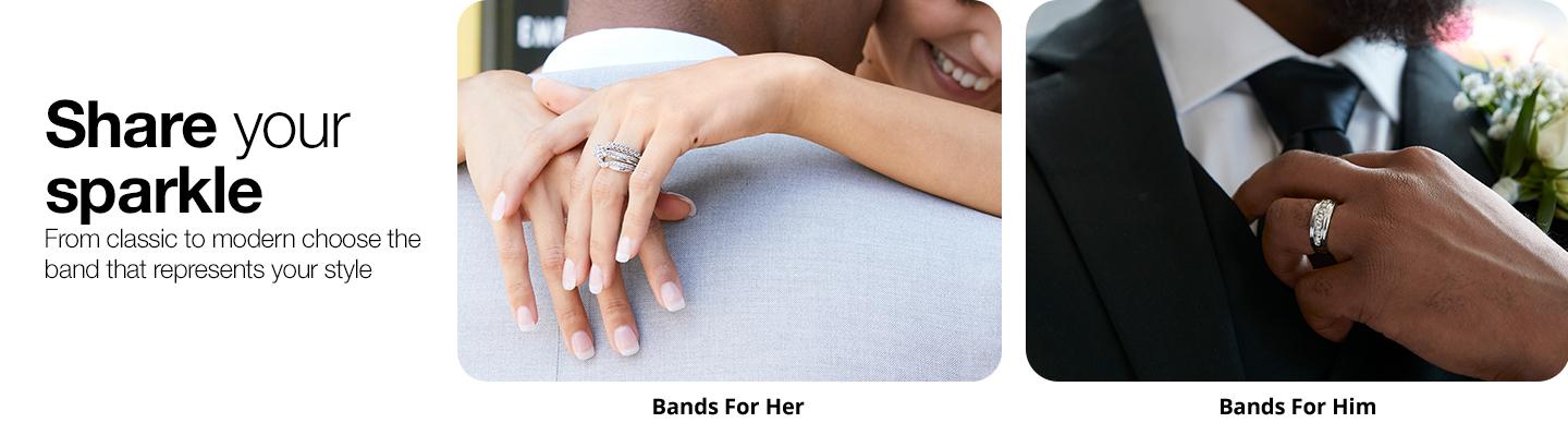 Natural Diamond Wedding Bands