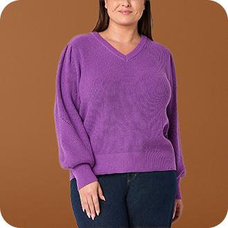 Boscov's plus size sweaters best sale