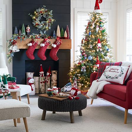 North Pole Village Add a bit of nostalgia to your home with adorable Santas, retro cars & more.