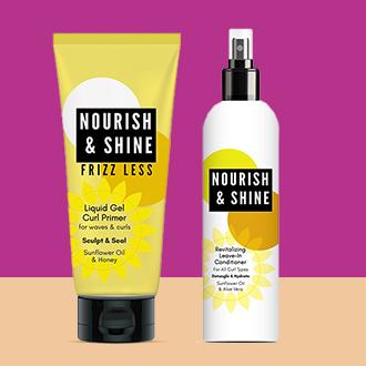 Nourish and Shine™ A curl’s best friend! Shop products  specifically designed for your curl type.