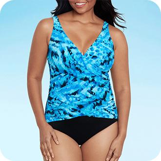 Trimshaper plus size on sale swimsuits