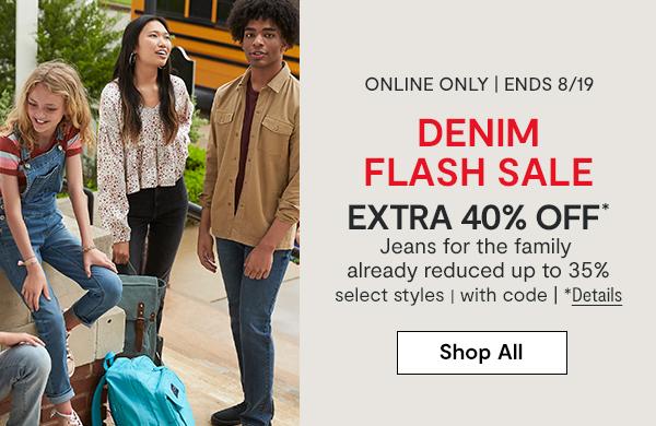 J.C Penney: Jeans Flash Sale Up to 75% off