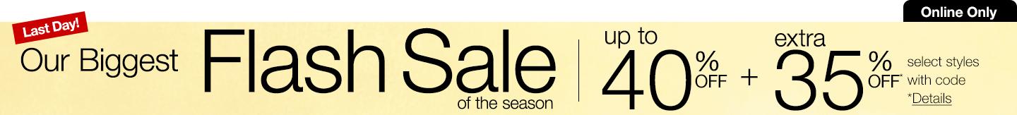 Our Biggest Flash Sale of the Season