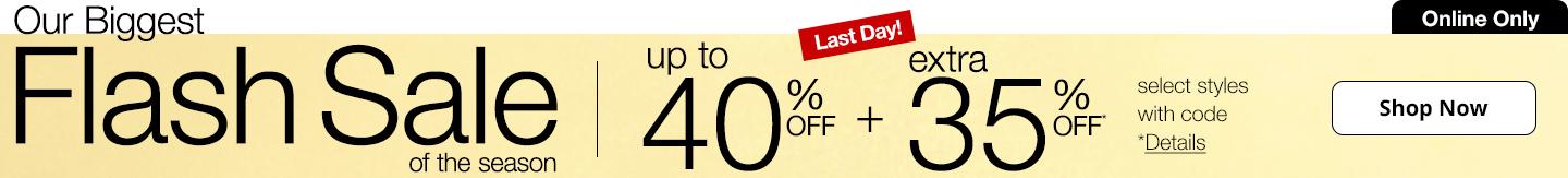 Our Biggest Flash Sale of the Season