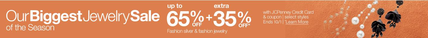 Our biggest jewelry sale up to 65% off