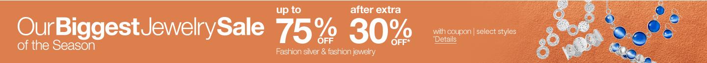 Our Biggest Jewelry Sale up to 75%