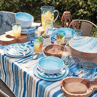 Outdoor dining Make your great escape without leaving home.