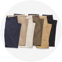 mens docker pants with elastic waist