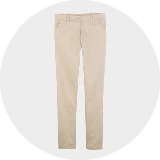 School Uniform Bootcut Pants for Girls