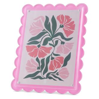 Pink Sky Scallop Edge Frame