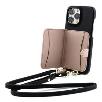 Pink Sky Wallet Case with Strap