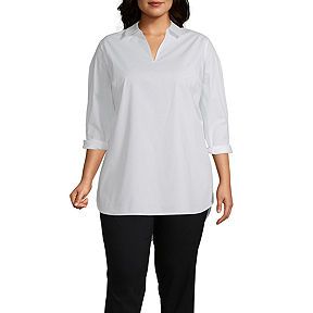 jcpenney plus size peasant tops