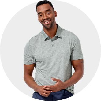 Polo button shop down mens