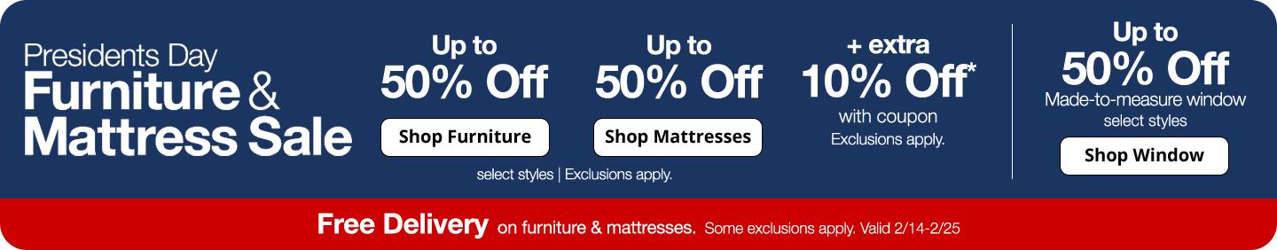 Presidents Day Furniture & Mattress sale