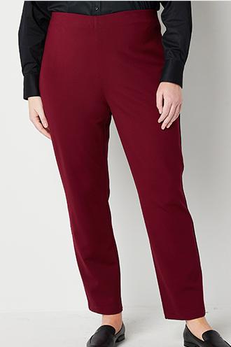 liz claiborne classic fit comfort stretch pull on pant