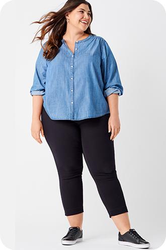 Plus size 3/4 pants