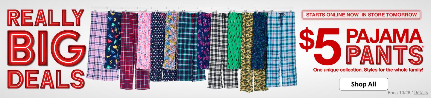 Really Big Deals. $5 Pajama Pants