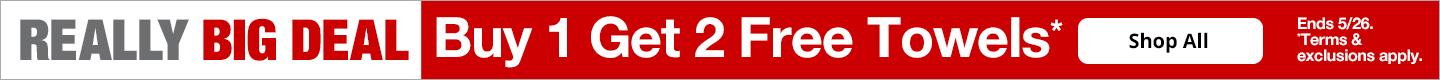 Really Big Deal! Buy 1 Get 2 Free Towels!*